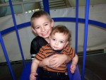 Faren and Rylan outing day with Aunt Dawn