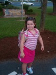 Nicole's first day of school