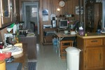 KITCHEN LOOKING INTO EATING AREA AND MY COMPUTER