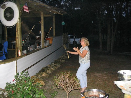 Trying to break the bottle