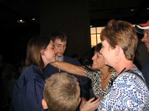 HUGS WITH MIKEY'S GIRLFRIEND