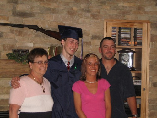 ME, SHEILA AND JEF WITH MIKEY (BRENT WHERE ARE YOU?)