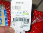 Turkey dad bought... only $0.79 a pound.  Hey, I wasn't paying attention.