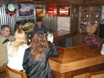 The new bar getting broke in for the first time! :)