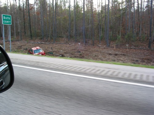 Driving home from TN - someone took their eyes off the road.