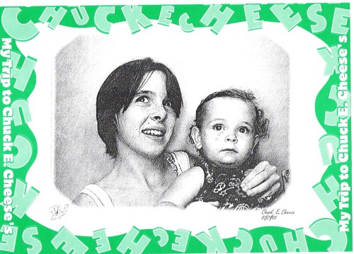 SHEILA AND FAREN AT CHUCKY CHEESE FOR RYLAN'S BIRTHDAY