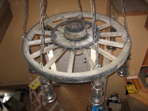 WAGON WHEEL LOOKING FROM BALCONY