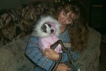 DAWN WITH PIDDLES AND HER COAT