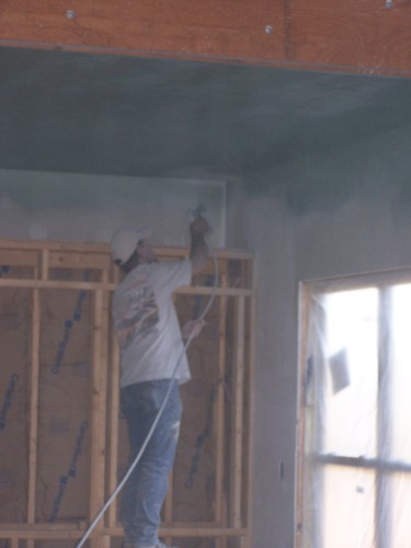 Me painting ceiling before texture