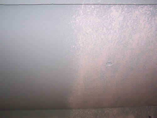 Kitchen ceiling some with texture some without