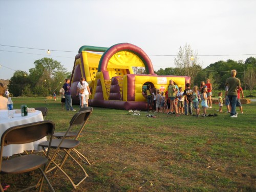 KIDS WAITING FOR SLIDE