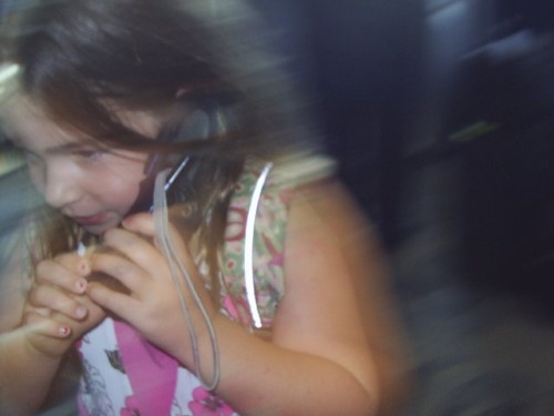 Calling Mommy and Daddy to let them know it was fun.