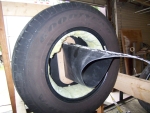 This ends up inside the row of tires