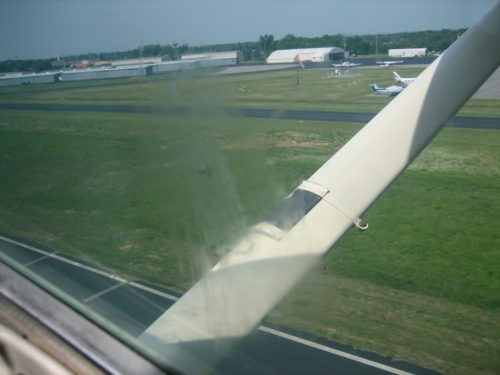 Off the ground