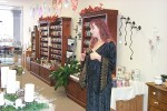 Dawn helping a customer